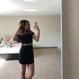 UO BLACK MINI DRESS